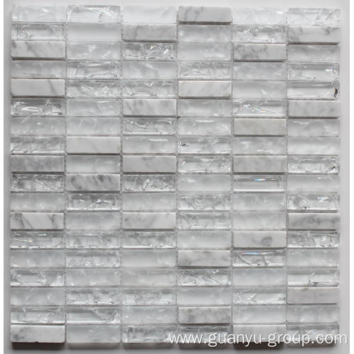 Marble And Cracked Glass Mosaic